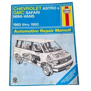 Vtg Haynes Repair Manual Chevrolet Astro & GMC Safari Mini-vans 1985-1991 24010